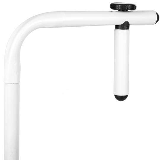 Taula plegable rectangular de metall per a balcó color blanc 60x40 cm