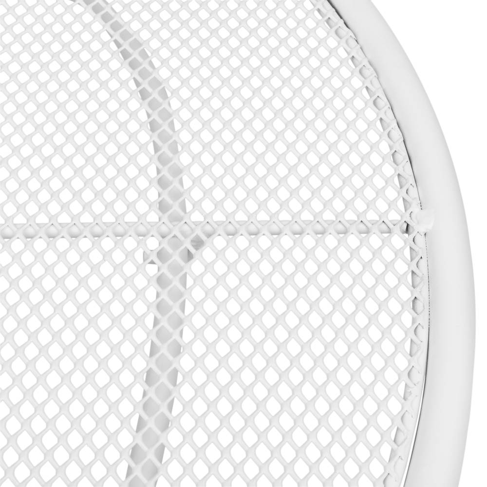 Table pliante semi-circulaire pour balcon 60x30cm blanc