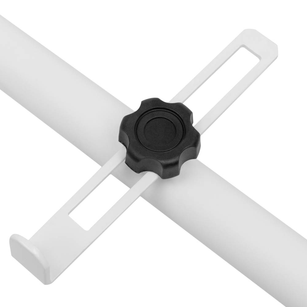 Table pliante semi-circulaire pour balcon 60x30cm blanc