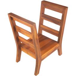 Revistero de Madera de Teca para la organización de libros, revistas y periódicos en forma de U