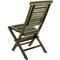 Table ronde 80 cm et 2 chaises pour jardin d'extérieur en bois de teck certifié