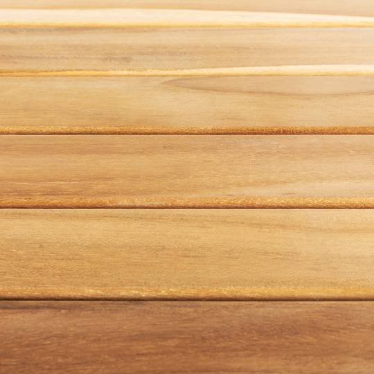 Set of table 135 x 85 cm and 4 chairs for outdoor garden in certified teak wood