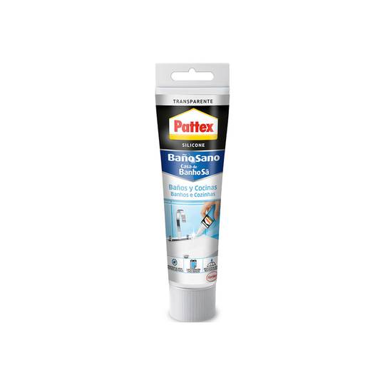 Silicone neutro resistente para casas de banho e cozinhas 50ml da Pattex 1974408