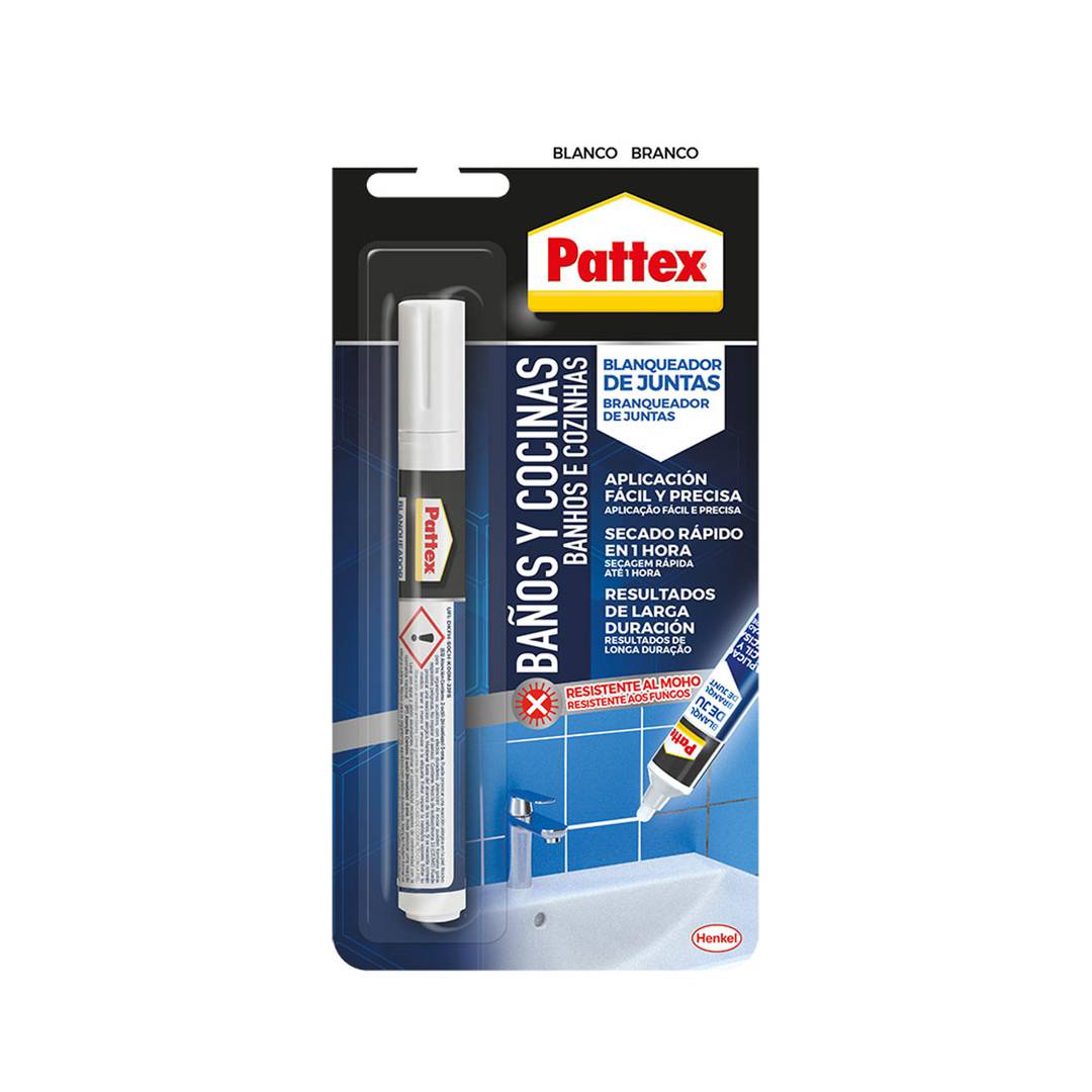Joint whitening marker for bathrooms and kitchen 7ml Pattex 2852405