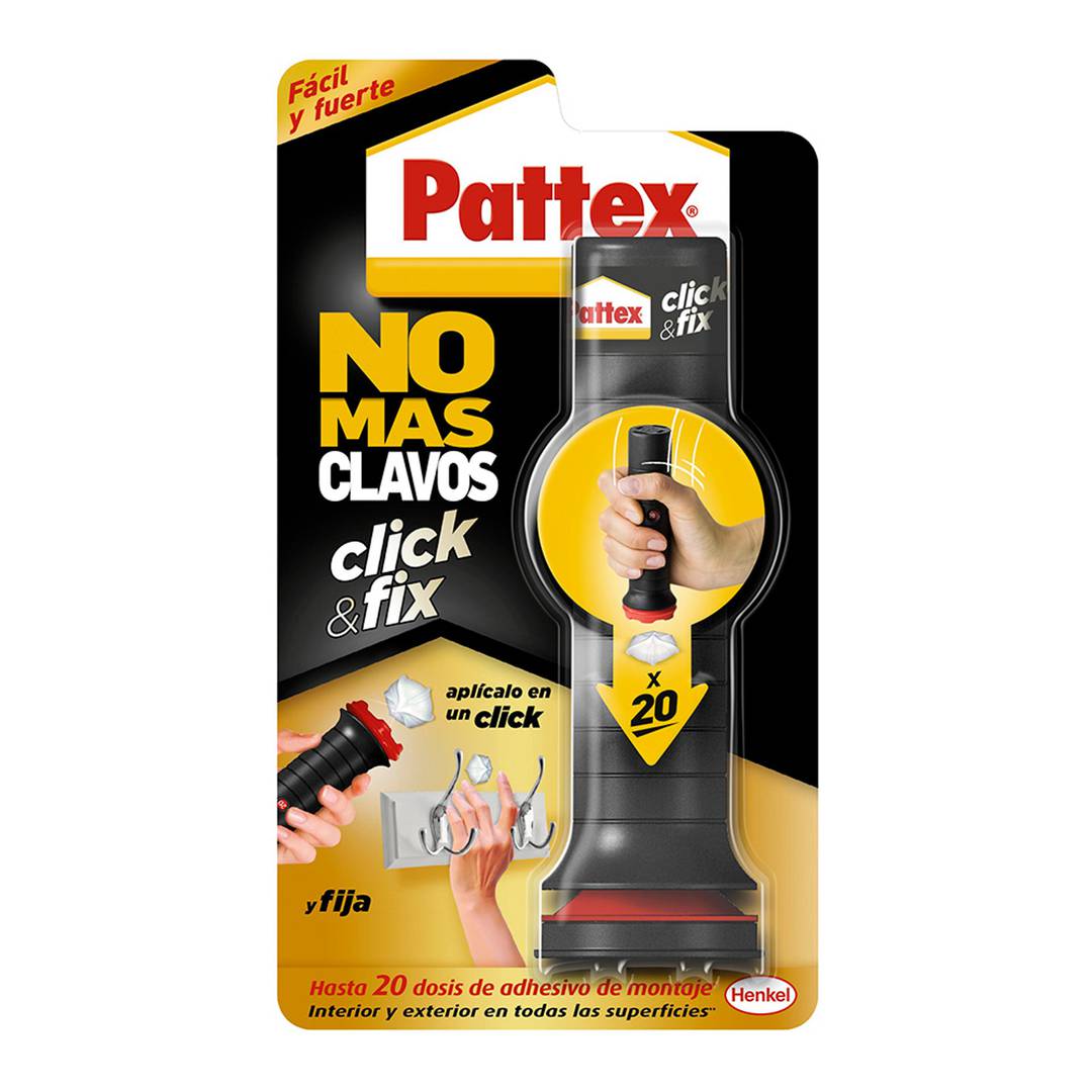 Pattex 2312987 forte e rápido click & fix adesivo de montagem multiuso 30g
