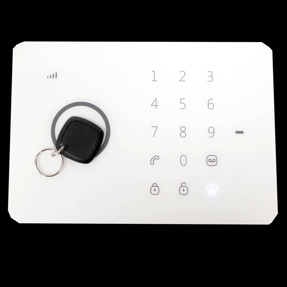 Alarma para GSM de 4 bandas con teclado táctil y llavero RFID