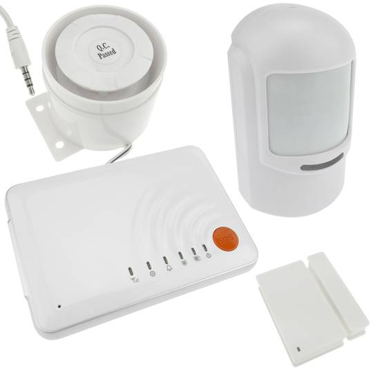 Alarme GSM compact avec des capteurs sans fil et le modèle de bouton d'urgence SS608