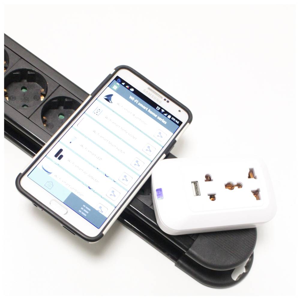 Gniazdko elektryczne do gniazda WiFi z uniwersalnym USB 220VAC 10A