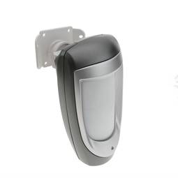 Volumetric detector for outdoor wireless alarm or wiring
