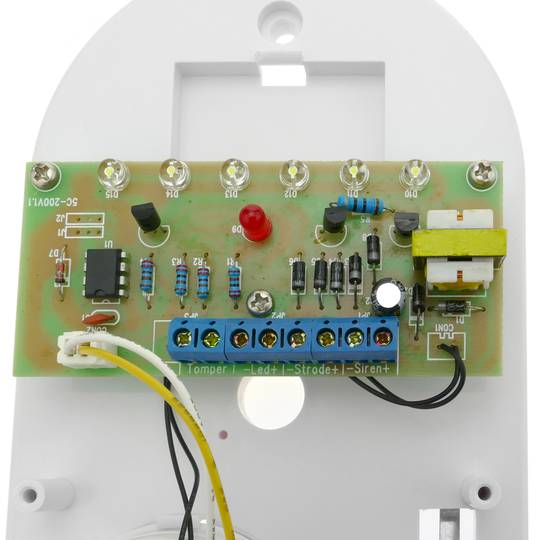 Bedrade sirene met buitenflitser