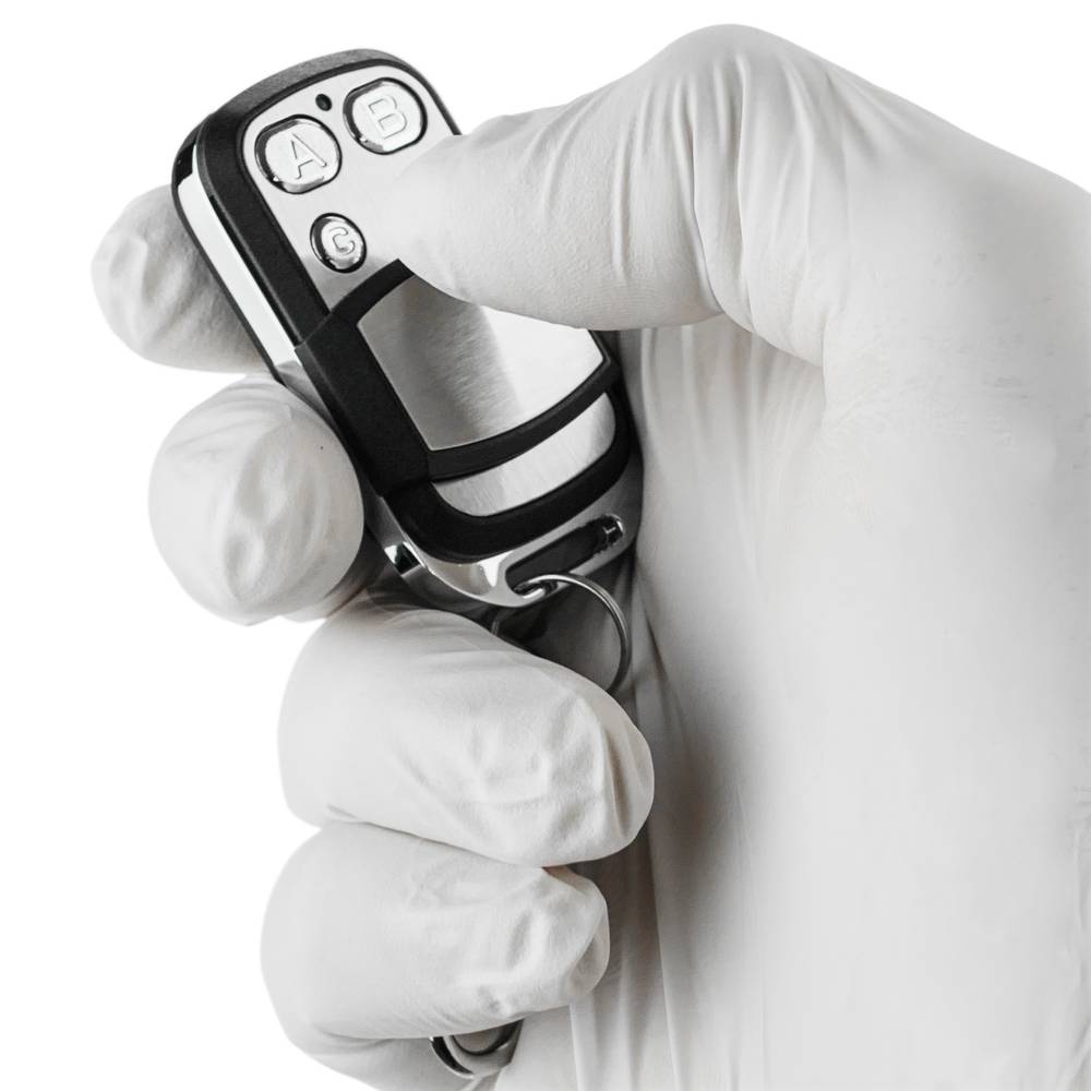 4-knops draadloze bediening met deksel en metallic