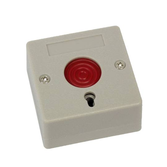 Nooddrukknop met kabel en met sleutelvergrendelingssysteem voor alarm