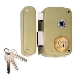 Serrure en applique avec cylindre 5056B pour entrée de 60 mm Main gauche 95056BHE60I Lince