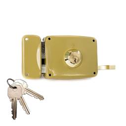 Fechadura de aro com cilindro 5125A para entrada de 100mm mão esquerda 95125AHE10I com Lince