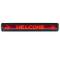 Lavagna LED Segno elettronico programmabile 80x7 rosso DOT