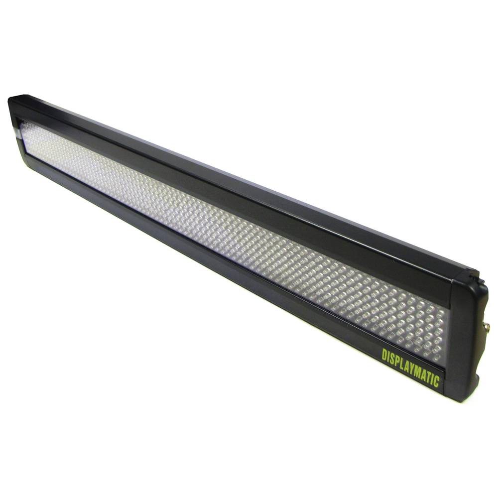 Rótulo LED Cartel electrónico programable de 80x7 ámbar LED