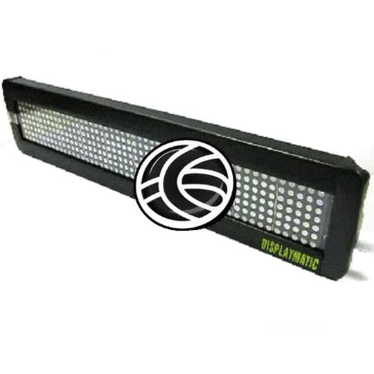 Znak LED 80x7 bursztynowy programowalny znak elektroniczny LED