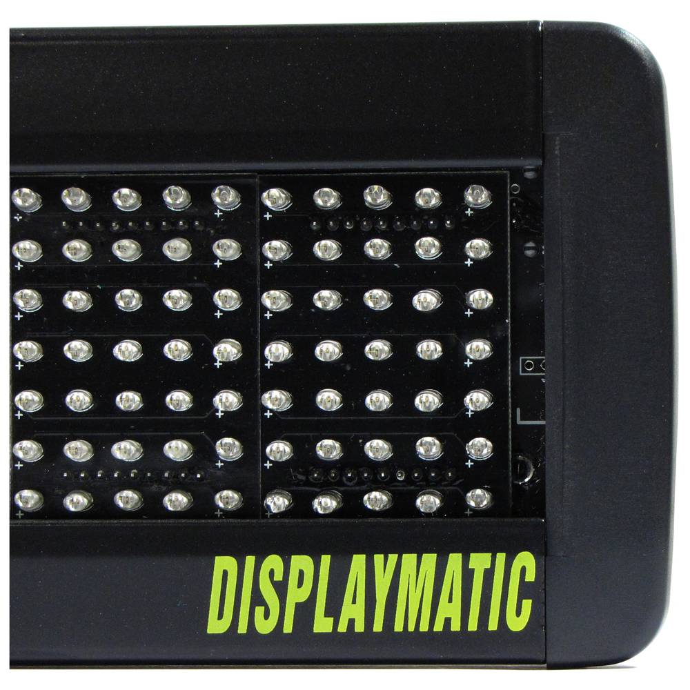 Rótulo LED Cartel electrónico programable de 80x7 ámbar LED
