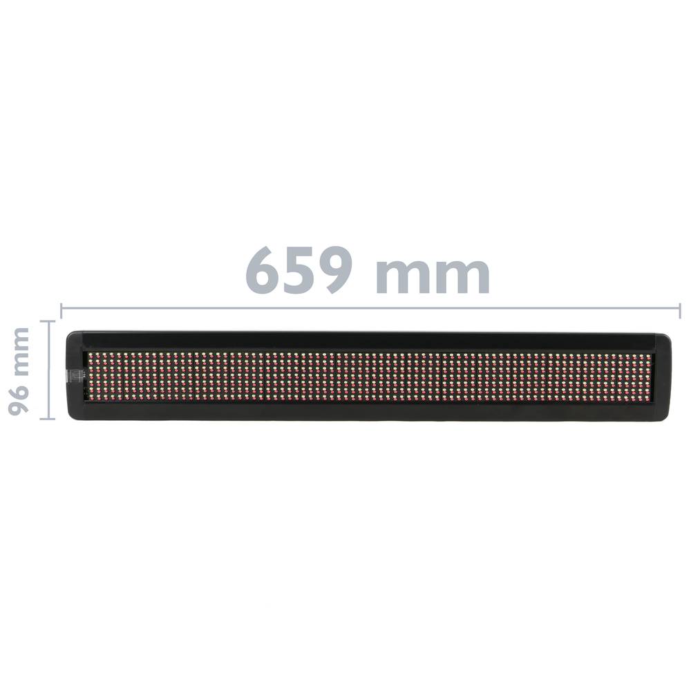 Rótulo LED Cartel electrónico programable de 80x7 rojo verde LED