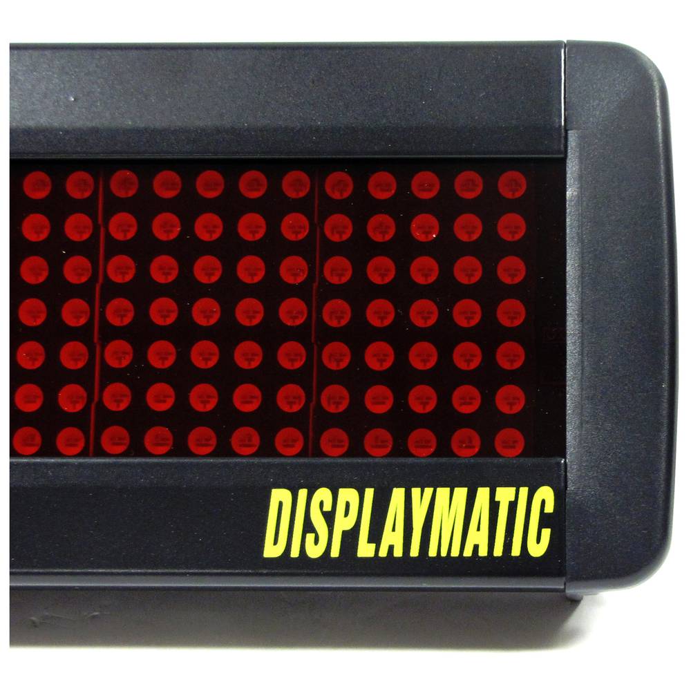 Bewegliches Zeichen LED Programmierbare Scrolling Nachricht Sign Board 120x7 rot DOT