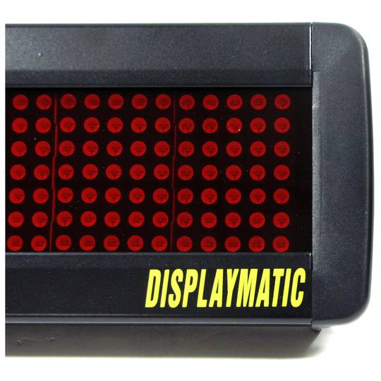 Bewegliches Zeichen LED Programmierbare Scrolling Nachricht Sign Board 120x7 rot DOT