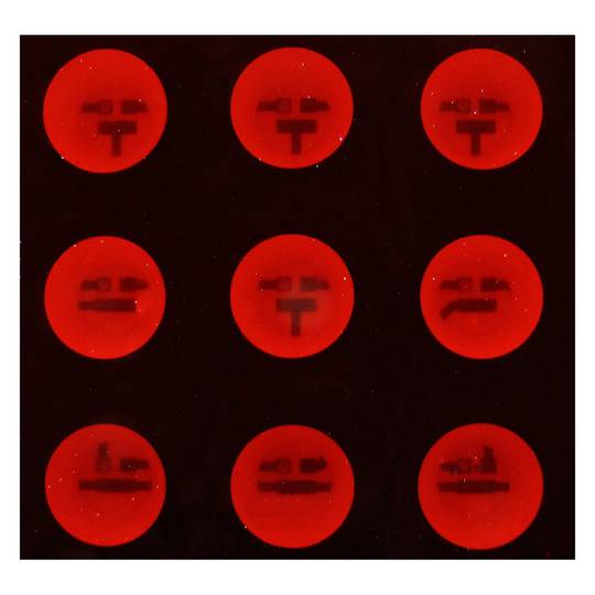 Bewegliches Zeichen LED Programmierbare Scrolling Nachricht Sign Board 120x7 rot DOT