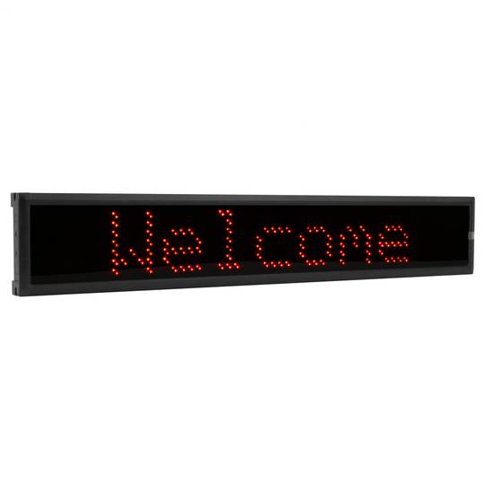 LED moving sign programmable scrolling message sign board 60x7 red high bright