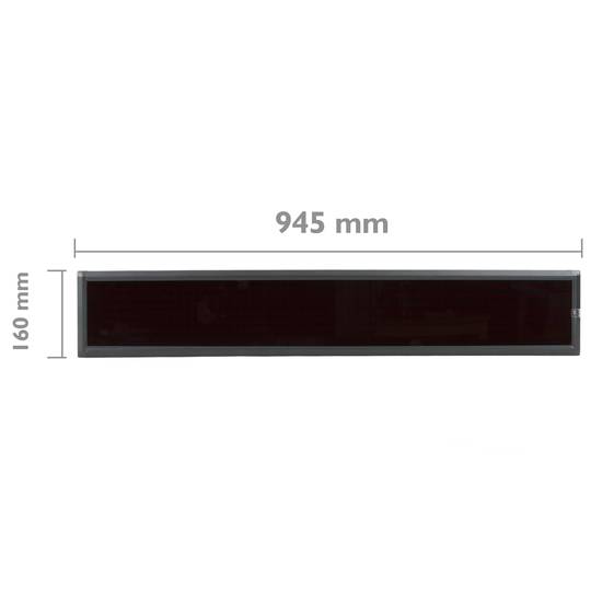 LED moving sign programmable scrolling message sign board 60x7 red high bright