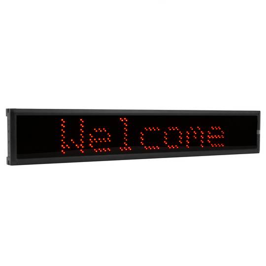 LED moving sign programmable scrolling message sign board 80x7 red high ...