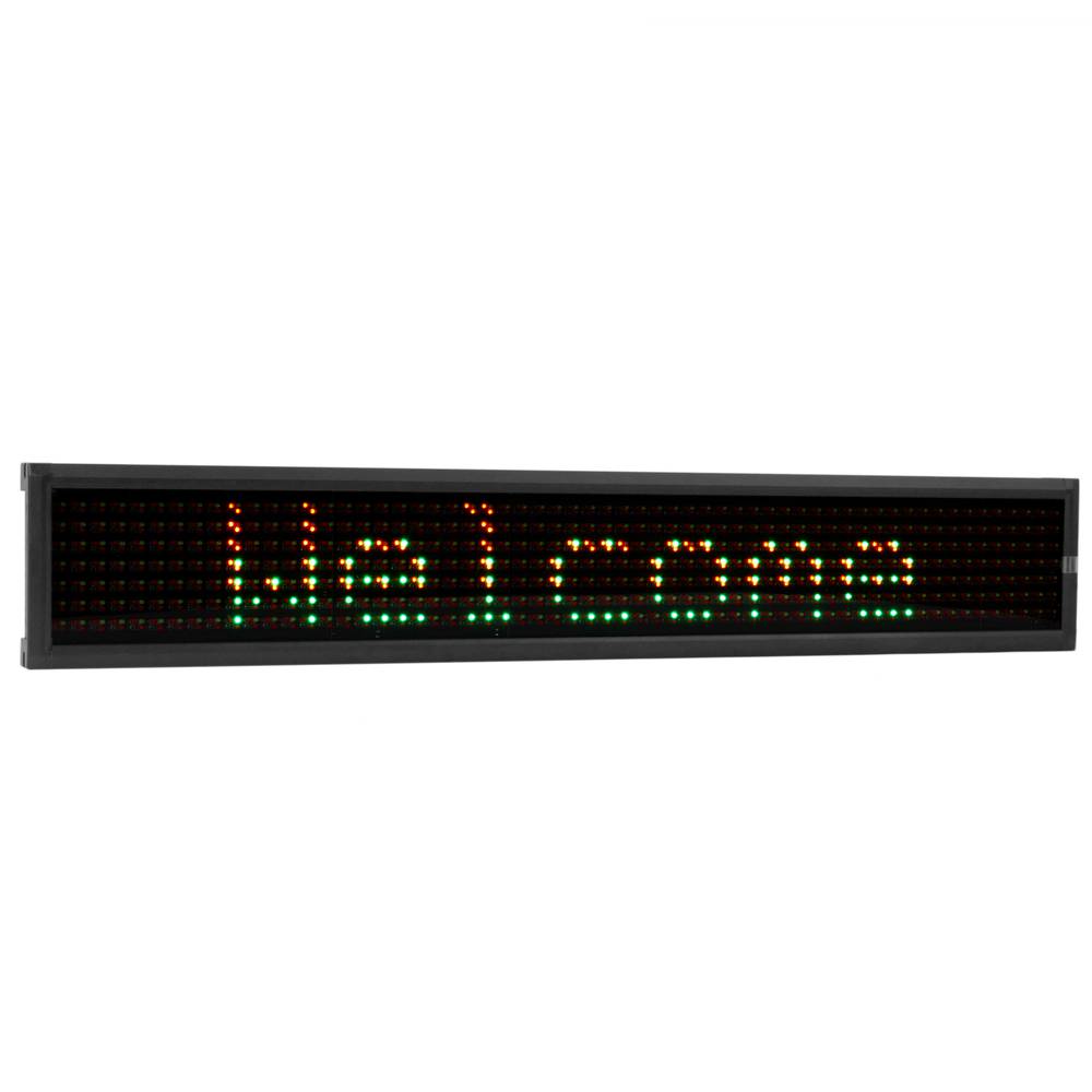 LED moving sign programmable scrolling message sign board 80x7 RGY high ...