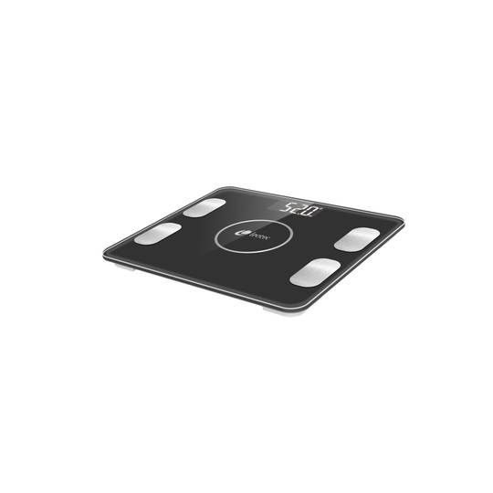 Báscula inteligente de baño smart fitness bluetooth negro Leotec LEBBT03K