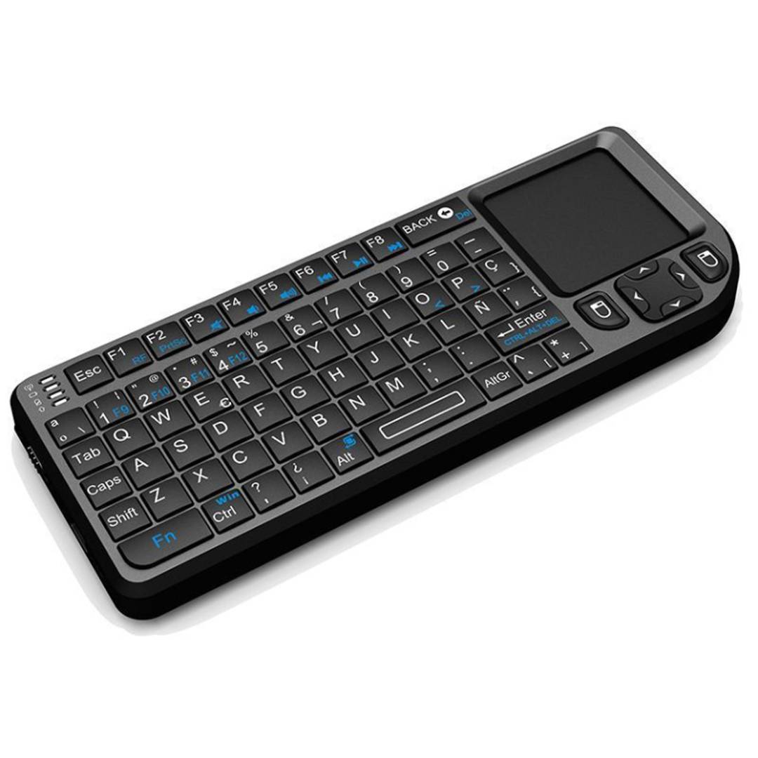 Leotec LERK05 black rechargeable wireless mini touch keyboard