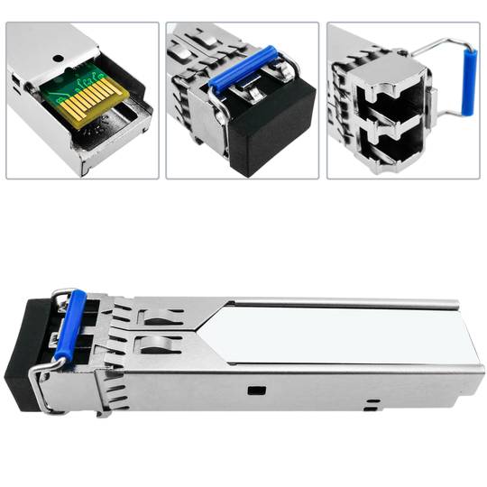 Module fibre optique Mini-GBIC SFP SMF 1,25 Gbps monomode 1310nm 10 Km