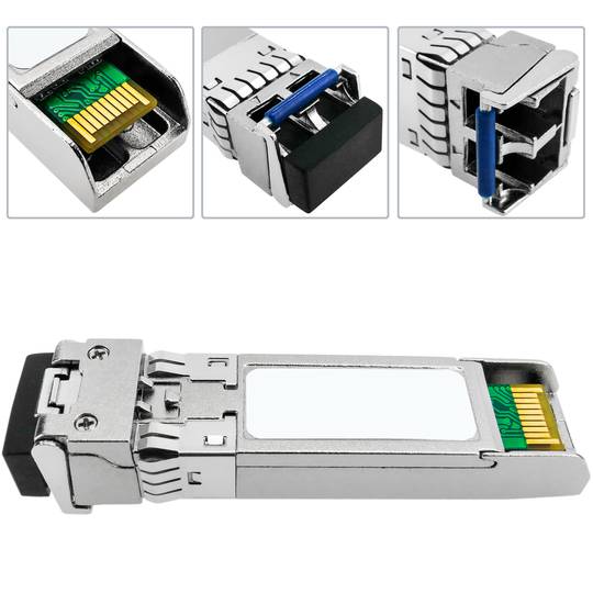 Módulo Mini-GBIC SFP+ SMF 10 Gbps de fibra óptica monomodo duplex LC 1310nm 2Km