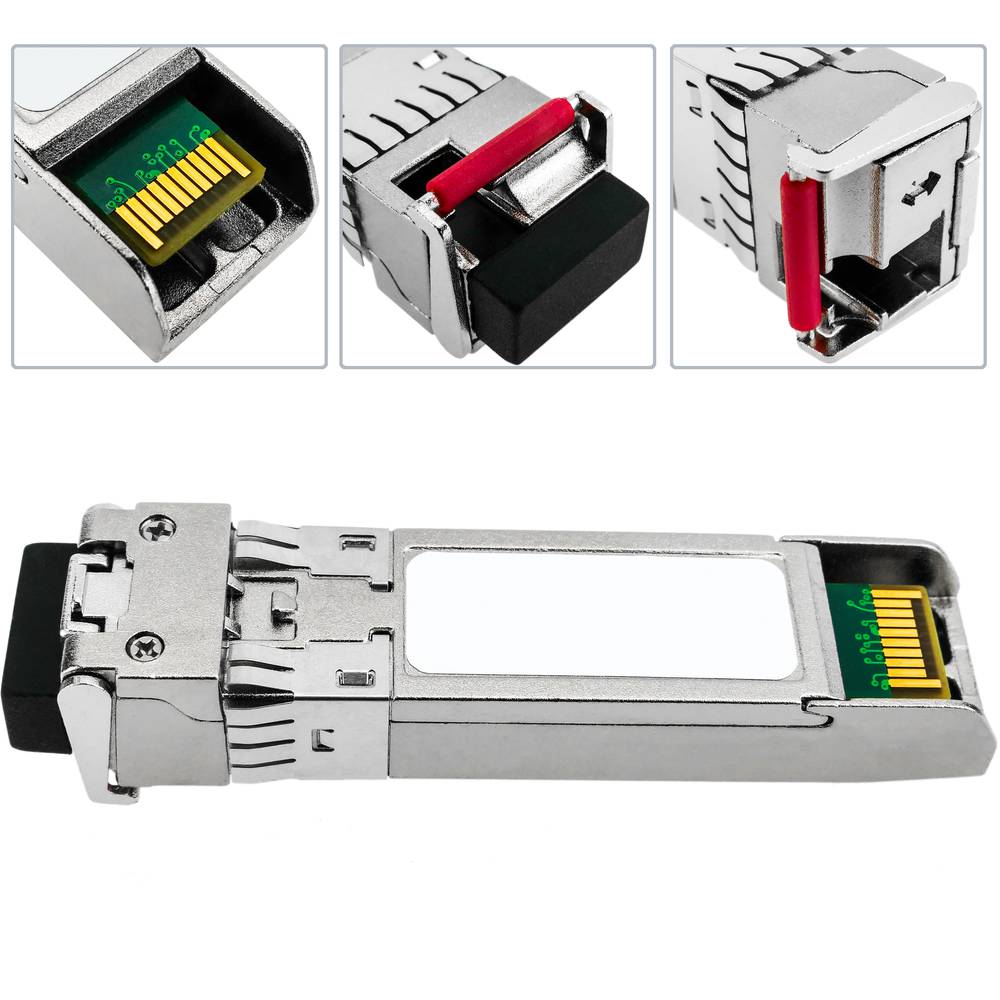 Moduł Mini-GBIC SFP + SMF 10 Gb / s światłowód jednomodowy LC BiDi Tx1310 / Rx1270 nm 10 Km