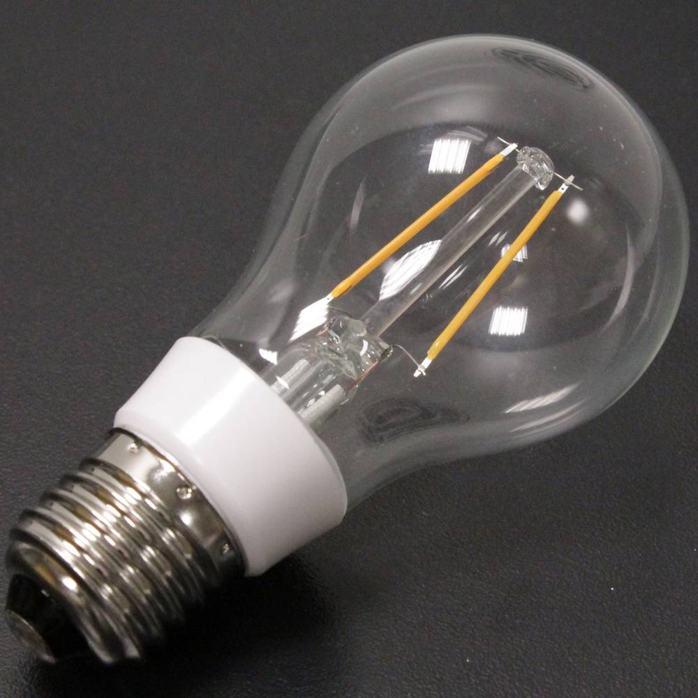Ampoule LED A60 E27 230VAC 2W type lumière chaude classique avec des filaments de type B