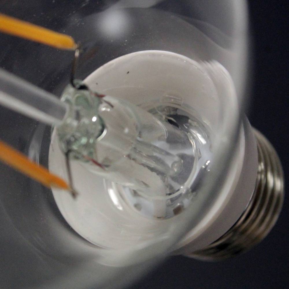 Ampoule LED A60 E27 230VAC 2W type lumière chaude classique avec des filaments de type B
