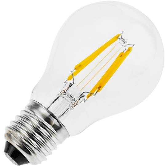 Bombeta LED A60 E27 230VAC 4W llum càlida tipus clàssica amb filaments tipus A