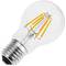 LED-lamp A60 E27 230VAC 6W warm licht klassiek type met filamenten type A