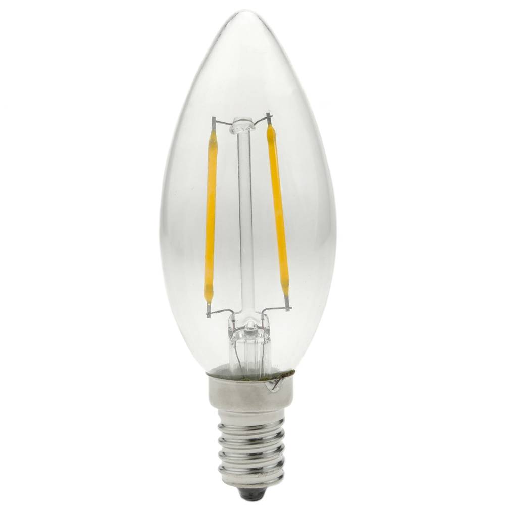 Żarówka LED C35 E14 230VAC 4W ciepłe światło, typ klasyczny z żarówkami typu A.