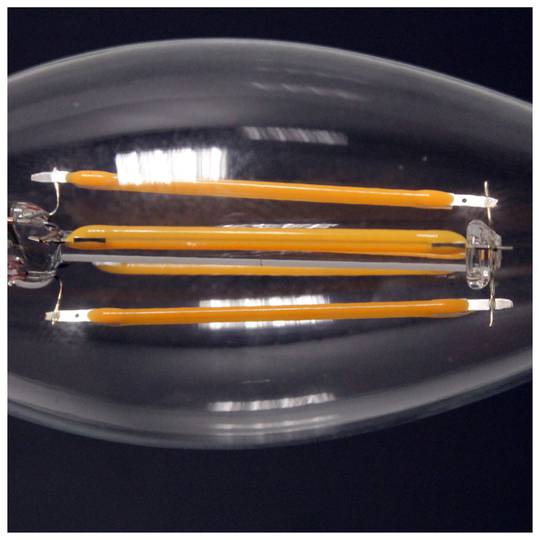 LED Glühbirne C35 E14 230VAC 4W warmes Licht klassischen Typ mit Filamenten Typ B