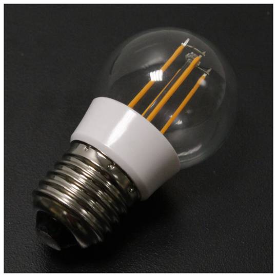 Żarówka LED A50 E27 230VAC 4W ciepłe światło, typ klasyczny z żarówkami typu B.