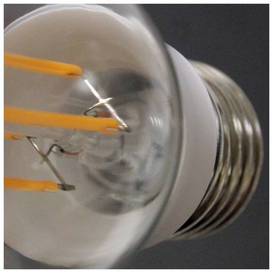 Żarówka LED A50 E27 230VAC 4W ciepłe światło, typ klasyczny z żarówkami typu B.