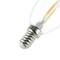 LED bulb light G45 E14 2W 230VAC warm classic type with type A filaments