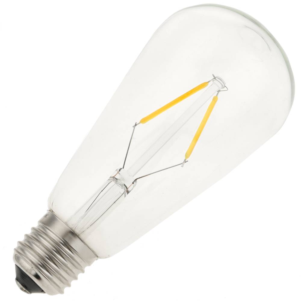 Bombeta LED ST64 E27 230VAC 2W llum càlida tipus vintage amb filaments