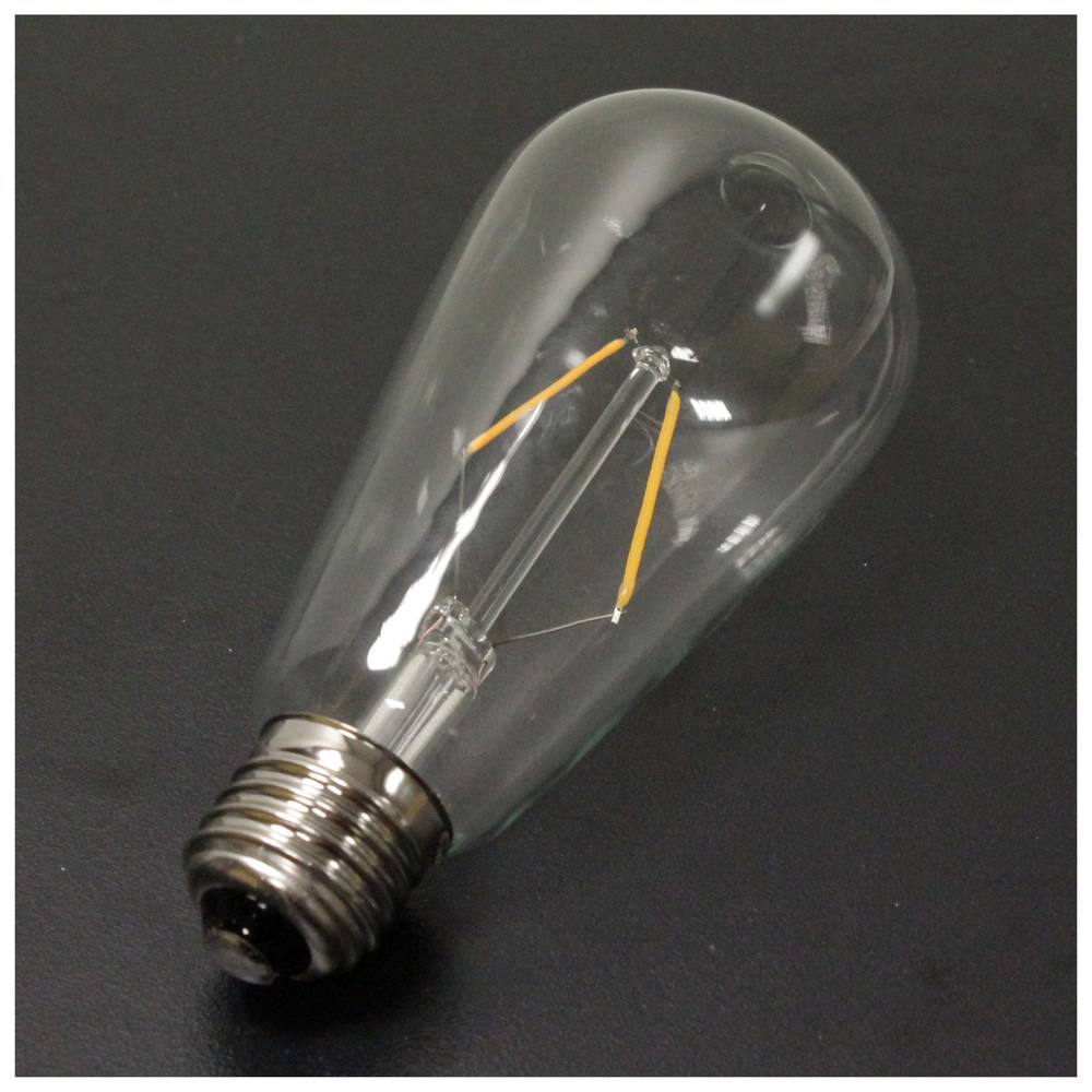 Bombeta LED ST64 E27 230VAC 2W llum càlida tipus vintage amb filaments