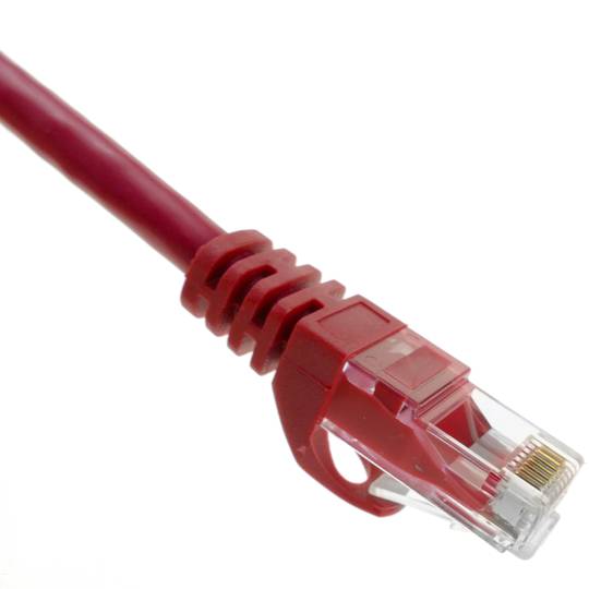 Network cable ethernet LAN UTP RJ45 Cat.6a red 50 cm
