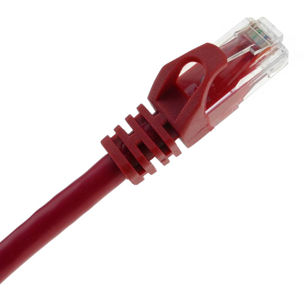 Cable de xarxa ethernet LAN UTP RJ45 Cat.6a vermell 1 m