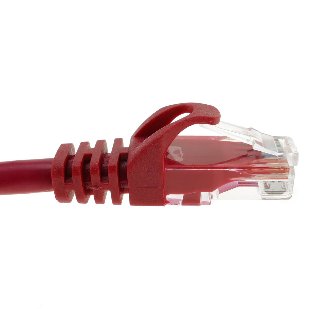Cable de xarxa ethernet LAN UTP RJ45 Cat.6a vermell 1 m