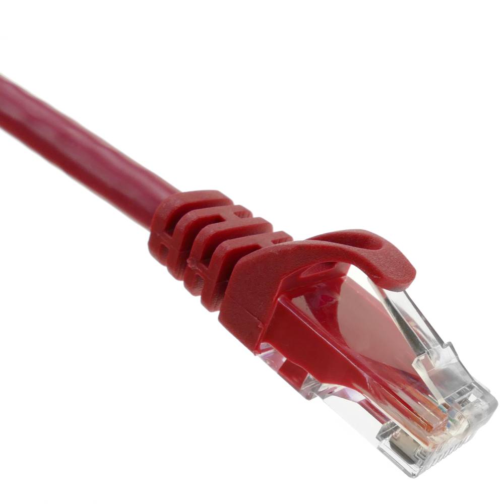 Cable de xarxa ethernet LAN UTP RJ45 Cat.6a vermell 1 m